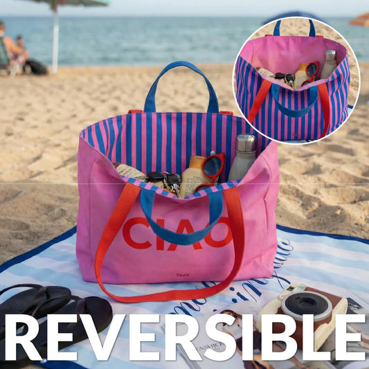 BOLSA DE PLAYA REVERSIBLE "CIAO"