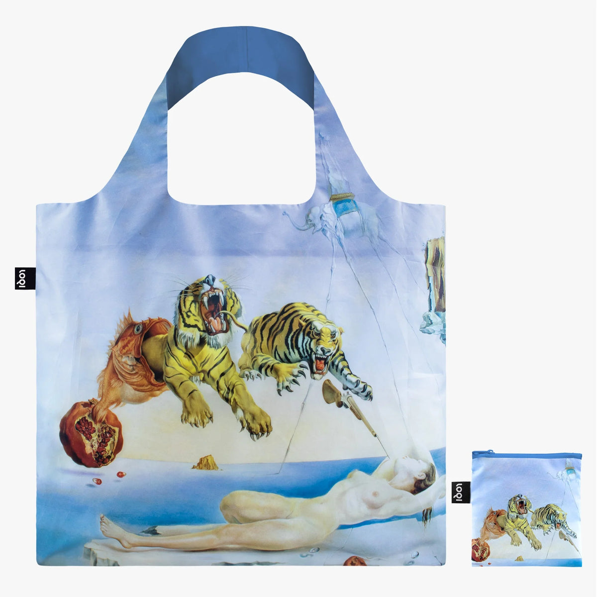 BOLSA RECICLADA - SALVADOR DALI Sueño provocado por el vuelo de una abeja