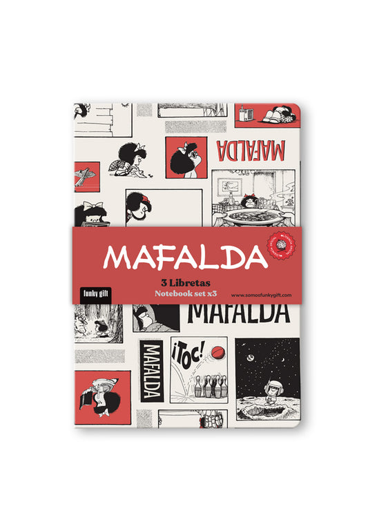 SET 3 LIBRETAS A6 MAFALDA