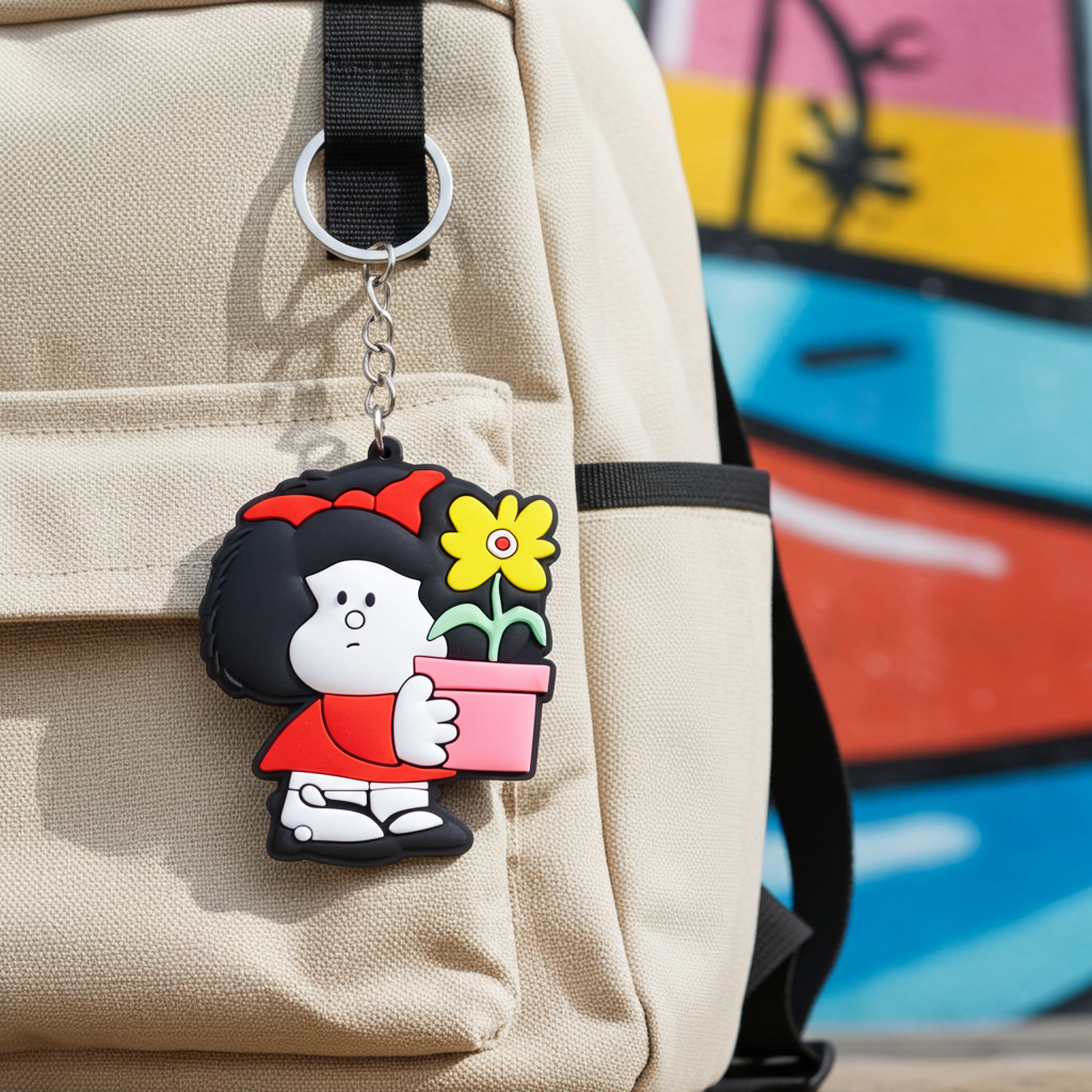 LLAVERO DE GOMA MAFALDA