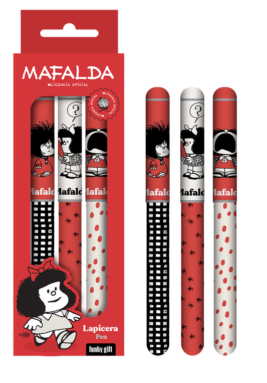 BOLÍGRAFOS MAFALDA SET X3