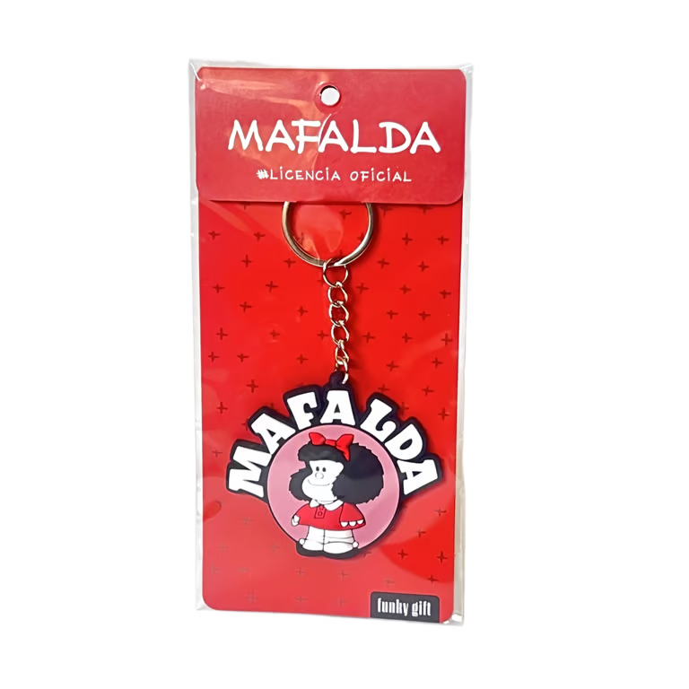 LLAVERO DE GOMA MAFALDA