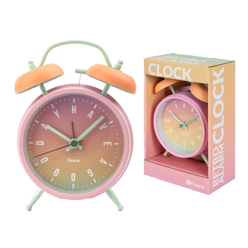 RELOJ DESPERTADOR RETRO "HAVE A GOOD DAY"