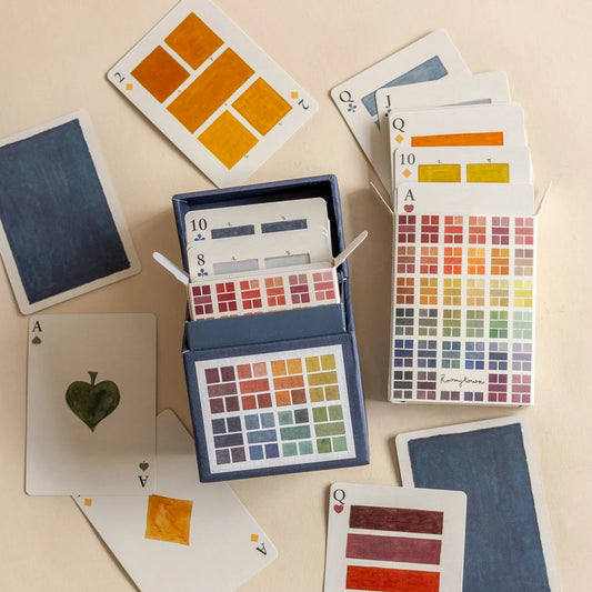 Set 2 barajas de cartas - Muestras de acuarela