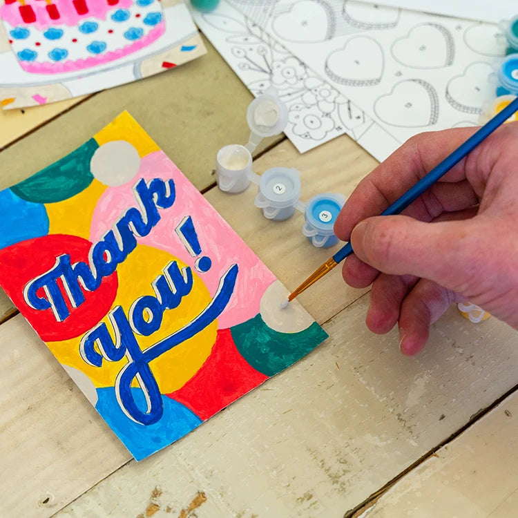 Kit Pintura por Números Tarjetas de Felicitación