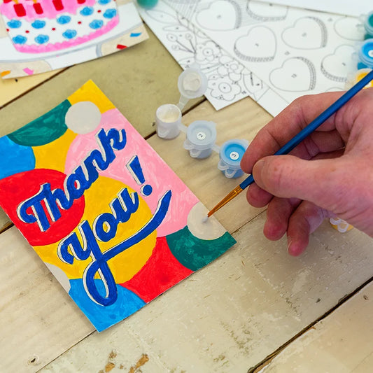 Kit Pintura por Números Tarjetas de Felicitación