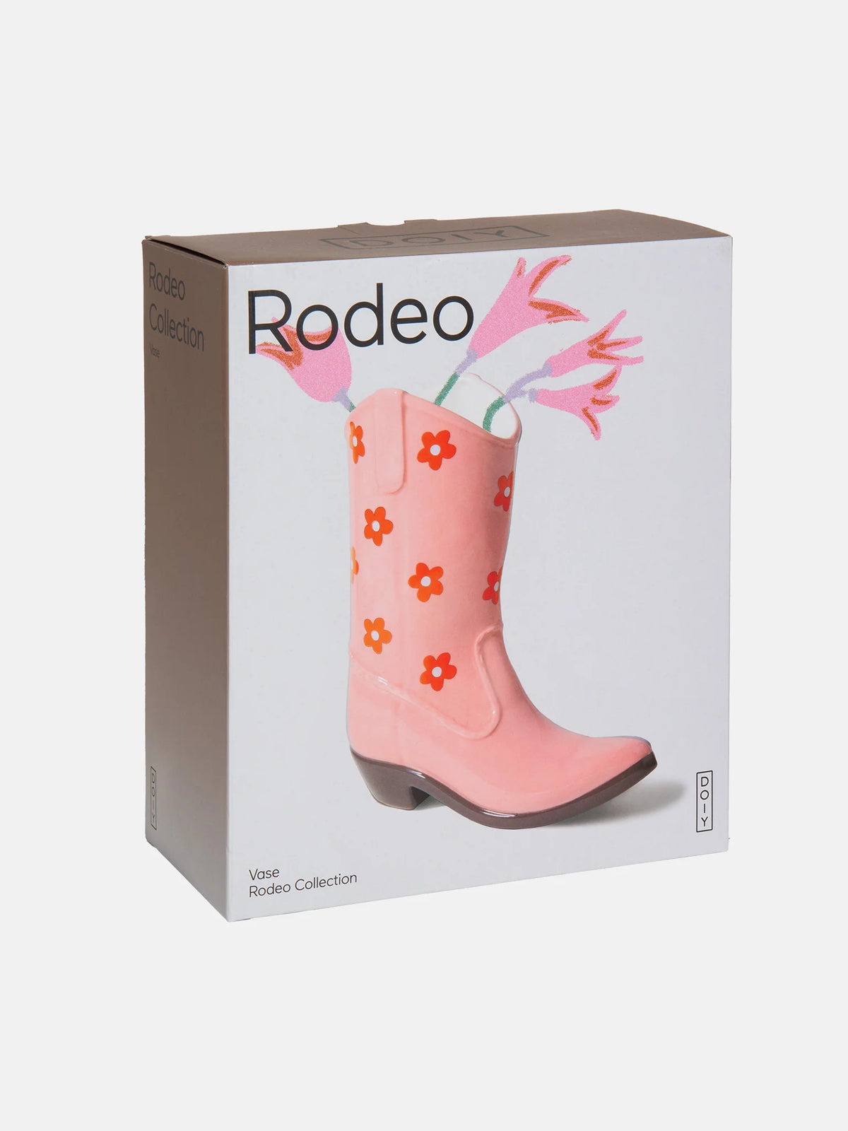 JARRÓN BOTA DE RODEO