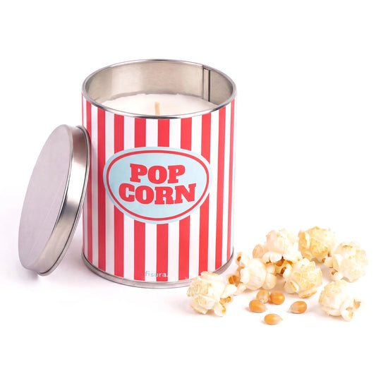 VELA AROMATICA EN LATA DE METAL "POP CORN"
