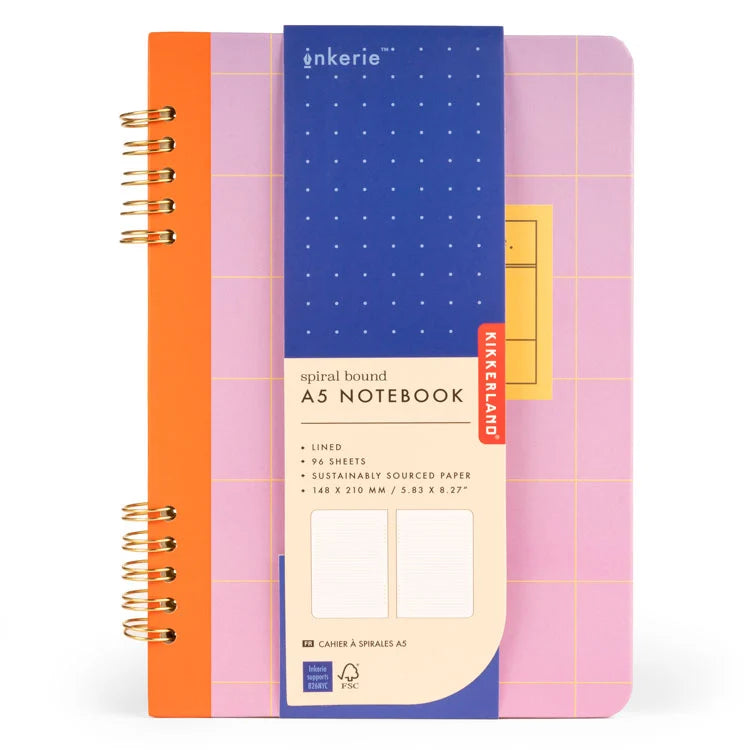 Cuaderno A5 encuadernado en espiral