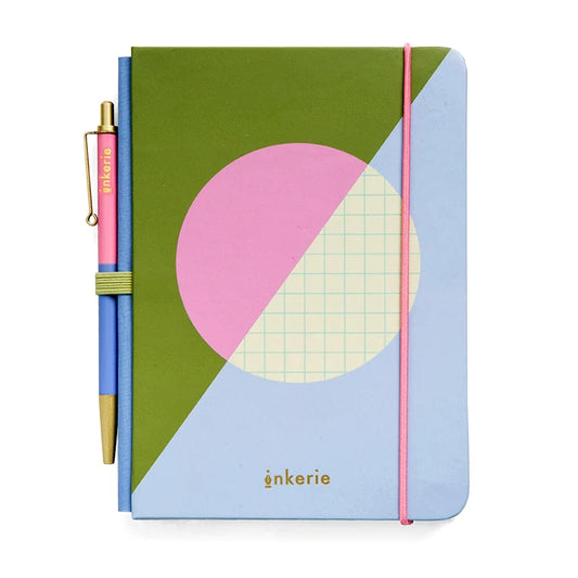 Cuaderno y bolígrafo Inkerie Grid Mini