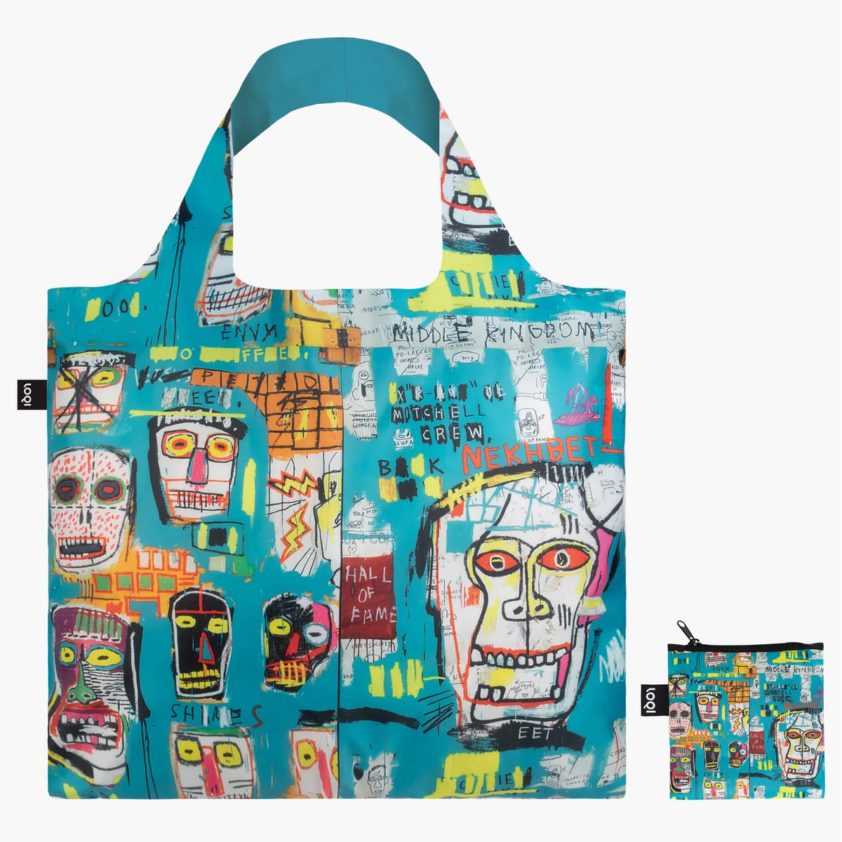BOLSA RECICLADA - JEAN MICHEL BASQUIAT Calavera