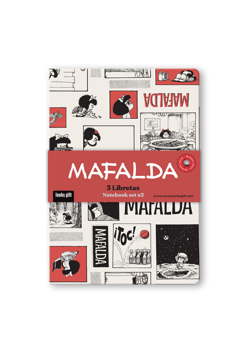 SET 3 LIBRETAS A6 MAFALDA