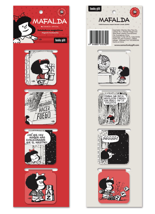 MARCAPÁGINAS MAFALDA SET X 4